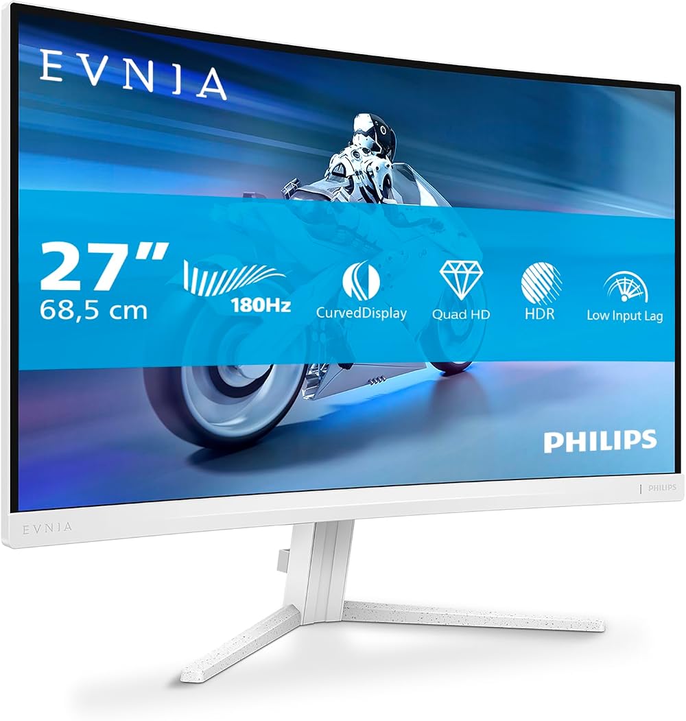 Philips Evnia 27M2C5501 27 inch QHD Curved Gaming Monitor 180 Hz