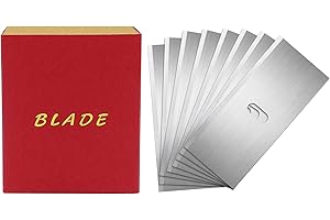 XYGOVIA 100 Pack Replacement Mat Cutter 270 Blades - Precision Durable Stainless Steel Blades for Picture Frames, Professional Arts & Crafts, 45/90° Bevel Cutting Tools