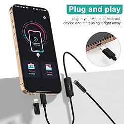Endoscope with Light,1080P HD Borescope Camera with