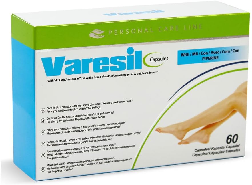 Varesil Capsules Prevent and Relieve Varicose Veins Pains and The itching Reduce Swelling