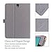 ProCase Galaxy Tab S3 9.7 Case, Stand Folio Case Cover for Galaxy Tab S3 Tablet (9.7 Inch, SM-T820 T825 T827), with Multiple Viewing Angles, Document Card Pocket -Grey