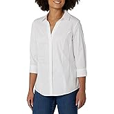 Riders by Lee Indigo Women's Bella Easy Care Quarter Sleeve Woven Shirt