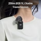 DJI Mic Wireless Lavalier System 2 Transmitters 1 Receiver Case 250m Range view 5