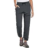 Tallemon Women's Tall Hiking Pants 31/33/35/37 Inseam Quick Dry Lightweight Water Resistant Cargo Pants 4 Zipper Pockets