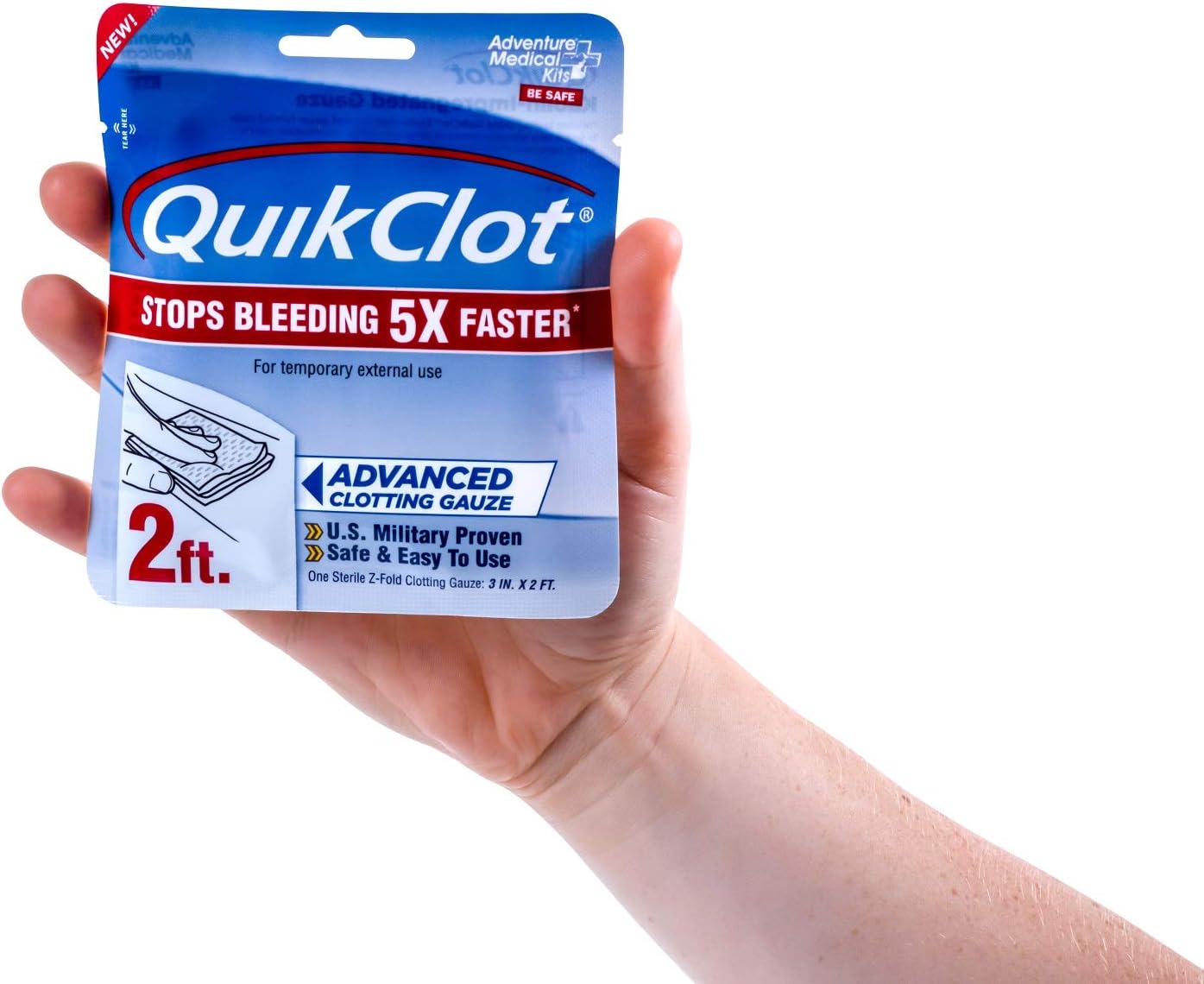 QuikClot Advanced Clotting Gauze - 3 x 24 in: Sports & Outdoors