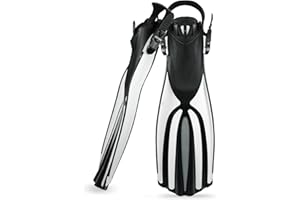 TUDIVING-Diving Fins Long Silicone Flippers Swim Equipment Snorkel Fins New Professional Scuba Fins Adults Men Women