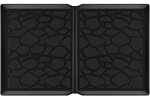 VOONKE All Weather Mat for Wonderfold Wagon, Foldable Accessories Made of Silicone, Protects The Wagon from Sand, Dust and Water, Easy to Clean for Wonderfold (W4models) 33.8 * 20.6 * 0.78in（Black）