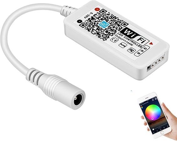 OurLeeme Smart WiFi LED Controlador LED Tiras Controlador para 50503528 RGB Luces LED Tira Tira Trabajar con Alexa Google Home IFTTT AndroidiOS APP