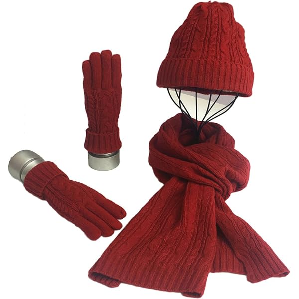 Accesorio Invierno Tejido Bommel Conjunto De Invierno Para Mujer: Gorro Con Pompón, Bufanda Tubular Y Guantes - Forrado, Cálido, Ideal Para Frío Conjunto Bufanda Y Guantes Mujer