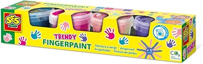 Pintura para dedos de 4 colores modernos x 110 ml