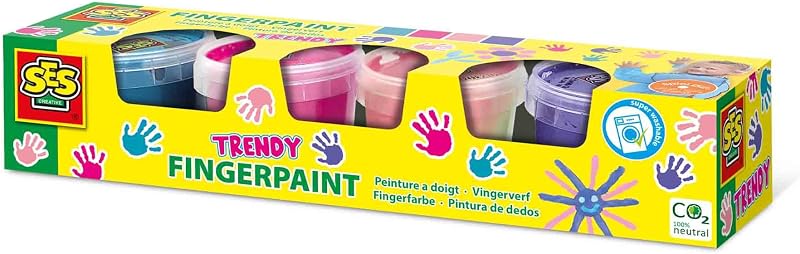 Pintura para dedos de 4 colores modernos x 110 ml — foto 1 de 5