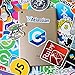 108 Pcs Hackers IT Logo Waterproof Stickers - Programming Language Series Stickers for Luggage Skateboard Laptop Luggage Suitcase Book Covers etc (Software Logo)