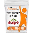 BulkSupplements.com Tart Cherry Powder - Fruit Powder, Tart Cherry Supplements - Antioxidant Source, Gluten Free & No Added Sugar, 2g per Serving, 500g (1.1 lbs) (Pack of 1)