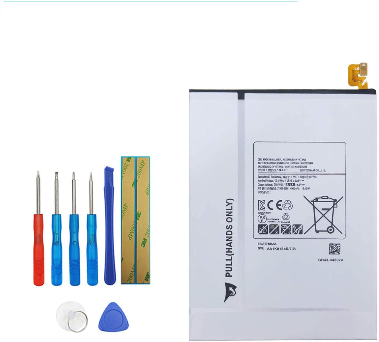 Upplus EB-BT710ABE Battery Compatible with Samsung Galaxy Tab S2 8.0 LTE-A SM-T710 SM-T715 SM-T715C SM-T715N0 SM-T715Y with Toolkit