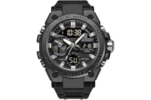 KXAITO Men's Watches Sports Outdoor Waterproof Military Watch Date Multi Function Tactics LED Alarm Stopwatch