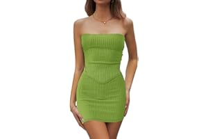 CHYRII Womens Sexy Summer Two Piece Outfits Bandeau Going Out Crop Tops Bodycon Skirt Sets Mini Dress