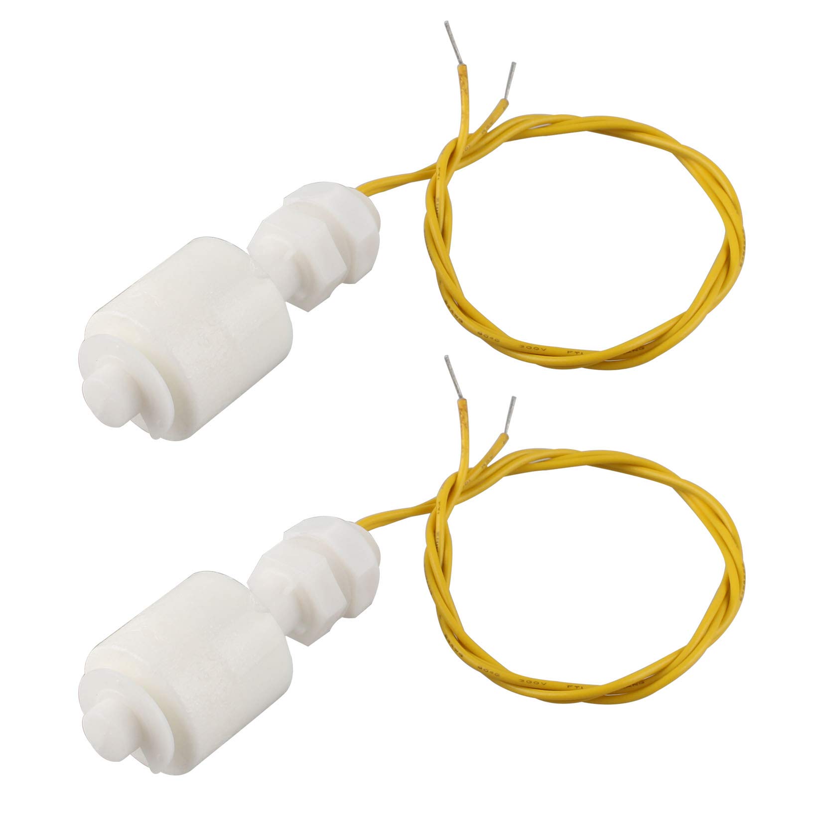 HALJIA 2PCS ZP4510 Mini Liquid Water Level Sensor Vertical Float Switch Tank Liquid Water Sensor Floating Switches for Aquarium Pump Control L = 45mm