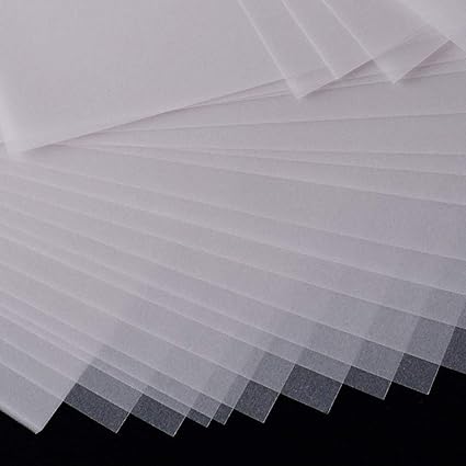 150 Blatt Transparentpapier Transparent Papier Tracing Paper Papier DIN A4 63 g/m² Bastelpapier ideal für Basteln Malen Zeich