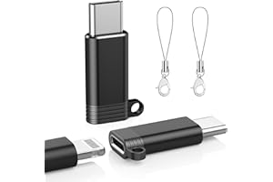 FUHAYA 2 Pack for Lightning Female to USB C Male Adapter for iPhone 15 Pro Max, USB Type C Charger Connector Support 27W PD Fast Charging & Data Transfer for iPhone 15/15 Plus/15 Pro/15 Pro Max, Galaxy, iPad