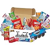 Snack Mountain Care Package (25 Count) Cookies Chewy Granola Bar Candy Chips Popcorn Variety Gift Bundle Mix College Students
