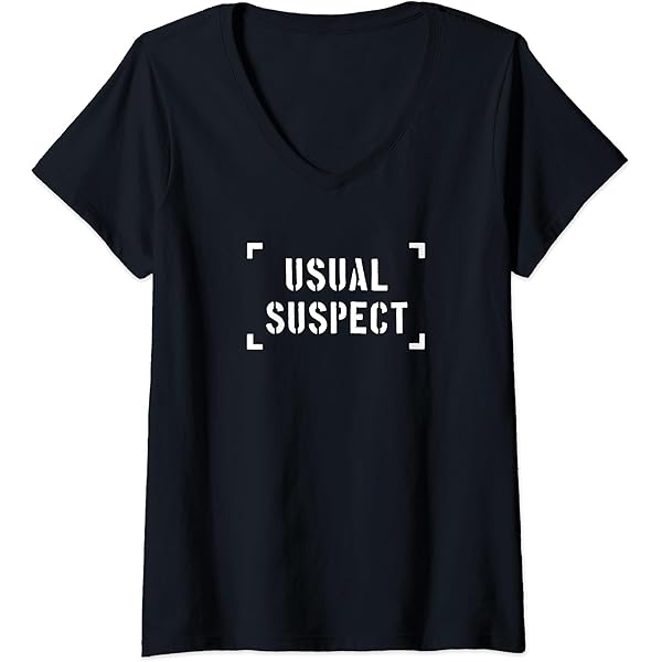 Amazon.com: Funny Usual Suspect T-Shirt : Clothing, Shoes & Jewelry