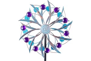 Sunnylight Wind Spinners Outdoor, 59" H*13" W Metal Windmill for Yard Patio Decorations, Kinetic Wind Sculpture Dual Direction for Lawn Ornaments