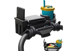 VRHGL 3 in 1 Universal Stroller Snack Tray|Cup Holder |Phone Holder, Stroller Snack Tray Attachment with Silicone Flexible Grip Stroller Clip for UPPAbaby Vista V2 Nuna Mockingbird Butterfly Chicco Bob