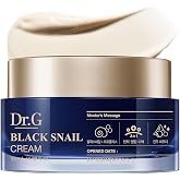 Dr.G Black Snail Face Cream, 1.69 fl oz | Lightweight Snail Mucin Moisturizer with Niacinamide &amp; Adenosine, Korean Skincare for Fine Lines, Firmness &amp; Moisture