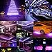 Simfonio LED Light Strip 16.4FT 5050SMD 150LEDs RGB LED Strip Lights with Remote and Power Supply for Home Decor