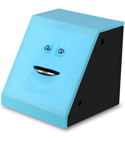 Amazon.com : HSTYAIG Face Coin Bank Money Eating Coin Bank Battery