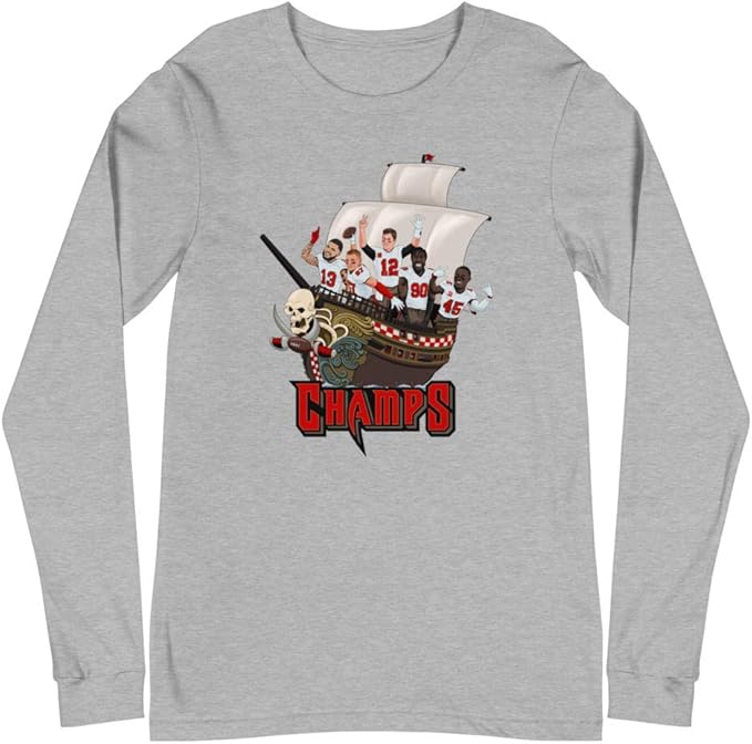 Barstool Sports Pirate Ship Champs Long Sleeve Tee Barstool Sports
