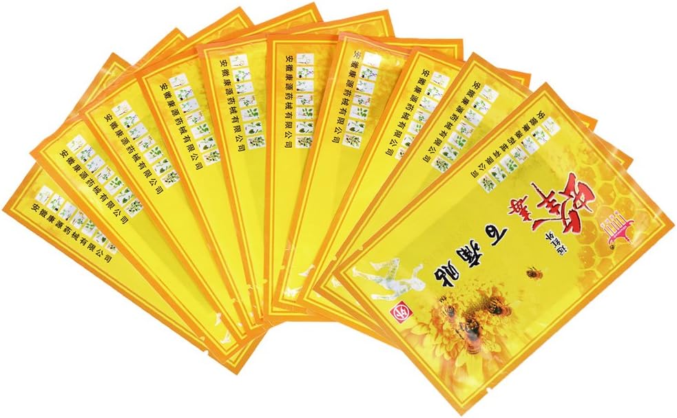 10pcs Chinese Medicines Plaster Bee Venom Balm Patches Neck Back Body Pain Relife Killer Relaxation Body Massage Joint Analgesic