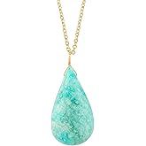 Natural Dainty Pendant Necklace, Cabochon Crystals, Handmade Dangle Jewelry, Genuine Gemstone Pendant, Gift For Her,18 inch Gold Plated Adjustable Chain, Christmas Gift