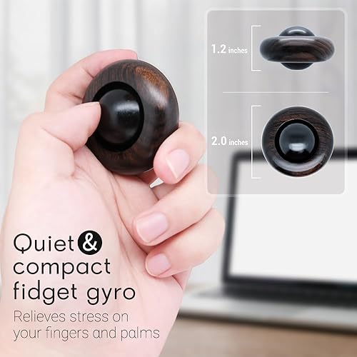 Tybasthe Fidget Toys for Adults, Wooden Stress Relief Toy, EDC ADHD Tools  for Adults, Portable Figette Toys Ad