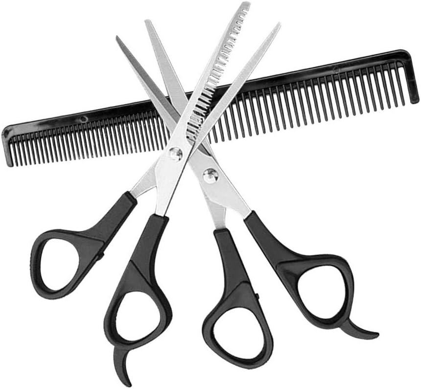 Professional Hairdressing Scissors,15CM Stainless Steel Hairdressing Hairdressing Scissors, Hair Cutting Thinning Scissors Scissors Wholesale 3PC, Professional for Salon,Home Use ,Pet (15CM, 1 Set)