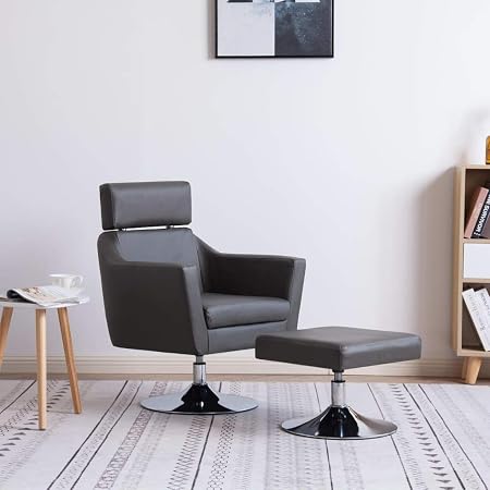Tidyard Fauteuil Tv Avec Repose Pied En Similicuir Style