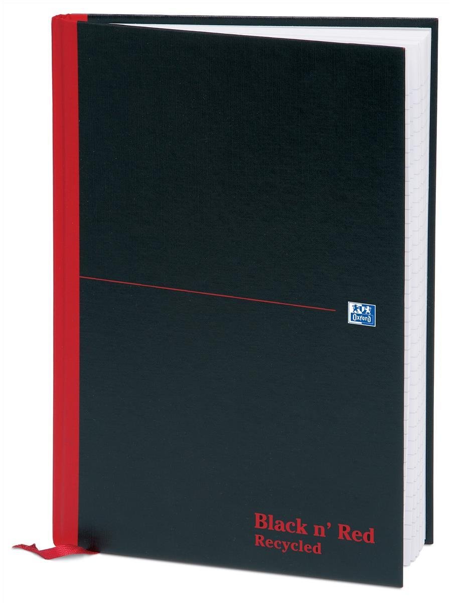 Black n Red Book Casebound Recycled 90gsm 192 Pages A4 Ref L67019 [Pack of 5]