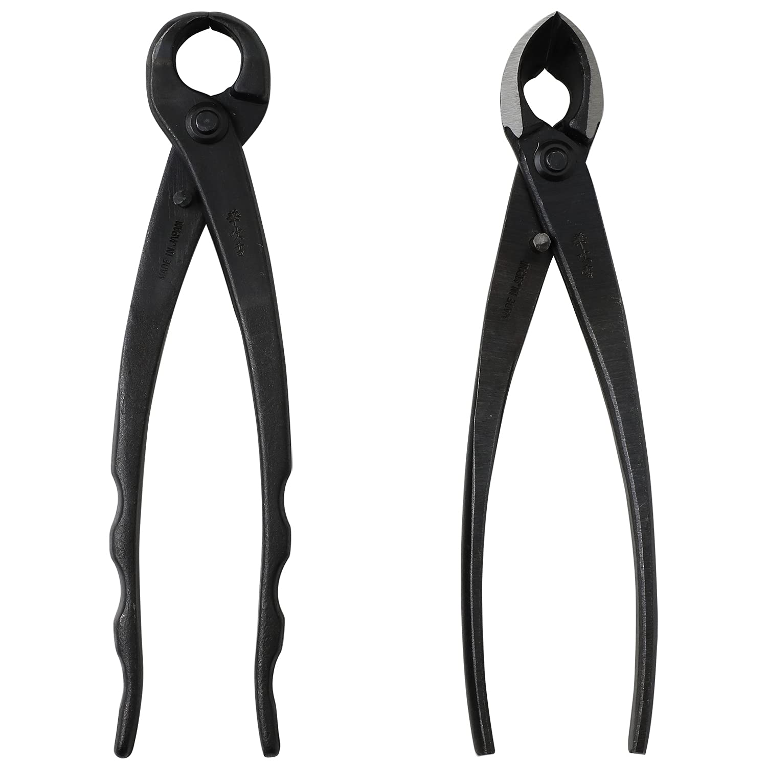 Wazakura Japanese Bonsai Branch Tools Kit Made in Japan - Hanafubuki Concave Branch Cutter 8 inches (200mm) + Knob Branch Cutter 8.25 inches (210mm) Gardening Gift Box Set