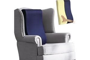 HAVARGO 2-in-1 Neck Pillow Lumbar Support Pillow for Recliner Couch - High-Density Foam Cushion Ergonomic Back Support for High-Back Rocking Chairs, Gaming Chair, Sofa to Relax The Back,Medium