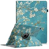 Fintie iPad Pro 12.9 Case - 360 Degree Rotating Stand Case with Smart Protective Cover Auto Sleep / Wake Feature for Apple Pro 12.9 (1st Gen 2015) / iPad Pro 12.9 (2nd Gen 2017), Blossom