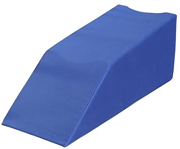Lymphdrainage-Beinlagerungskeil | Länge: 70 cm Breite:28 cm Höhe: 28 cm | Bezug 100% Baumwolle Farbe blau