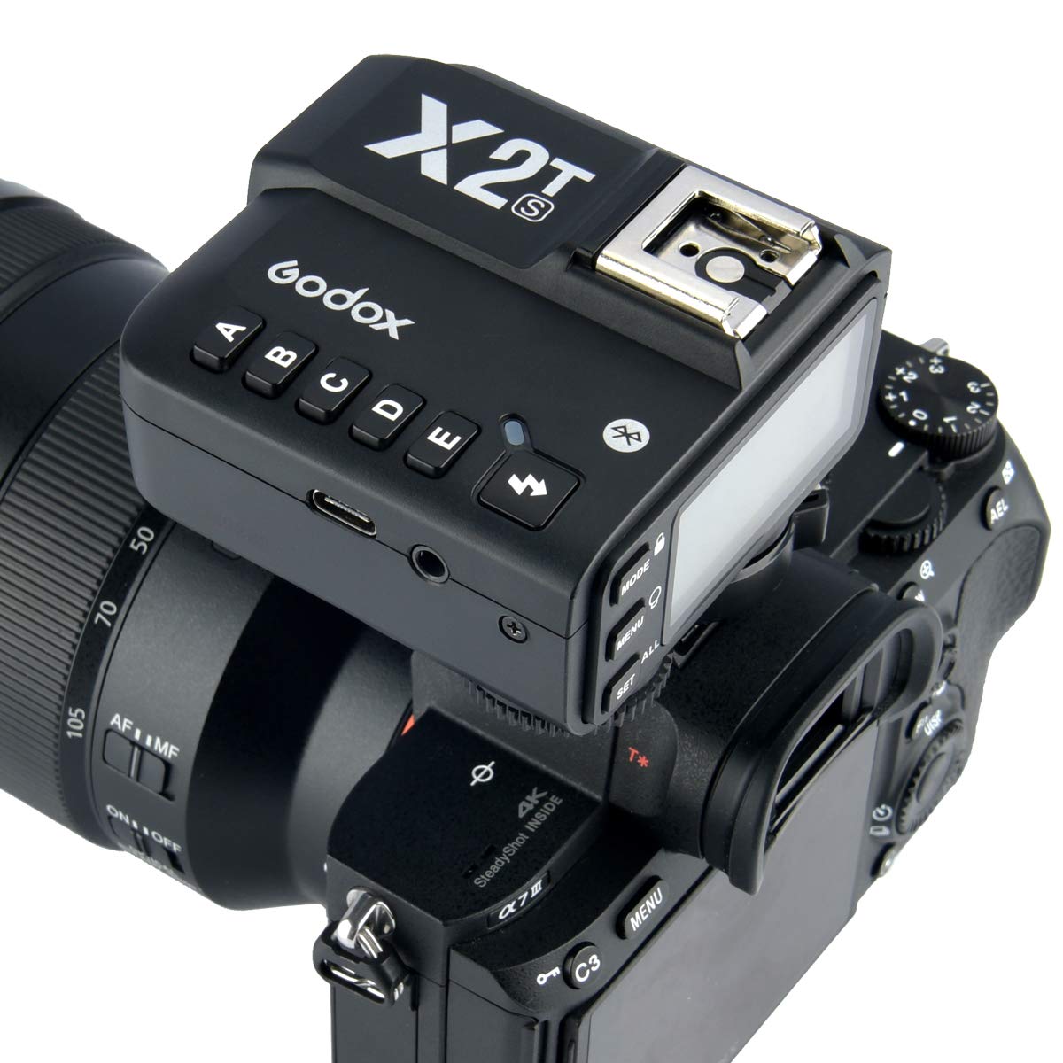 X2T-N & 2X1R-N Godox X2T-N 2.4G TTL Wireless Flash Trigger with 2 X1R-N ...