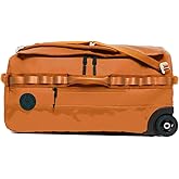 55L Rolling Duffle Bag with Wheels and Handle – Large Duffle Bag for Travel, Check In Luggage with Wheel, Rolling Suitcase, Travel Luggage, Suitcases with Wheels (Caramel)