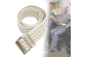 Transfer and Gait Belt with Metal Buckle – 2" Wide Walking and Standing Assist Aid for Caregivers, Nurses, Physical Therapist