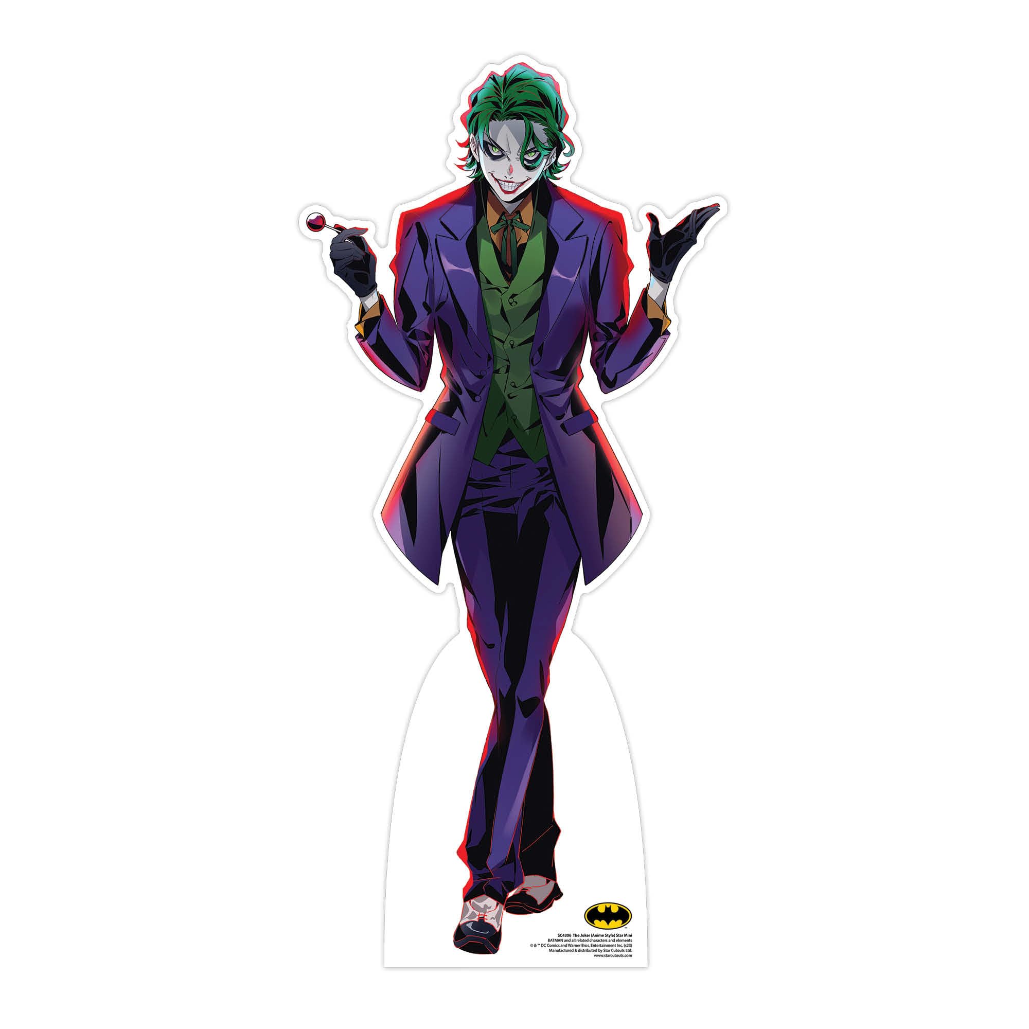 Star Cutouts SC4306 The Joker Anime Style Star Mini Small Cardboard Cutout