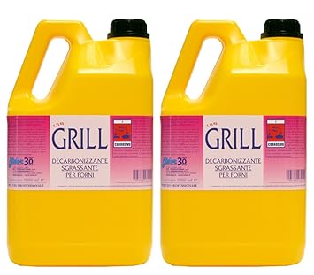 Grill 2 x 5000ml Limpiador Desengrasante Forte para hornos, niveles de cocción,, placas