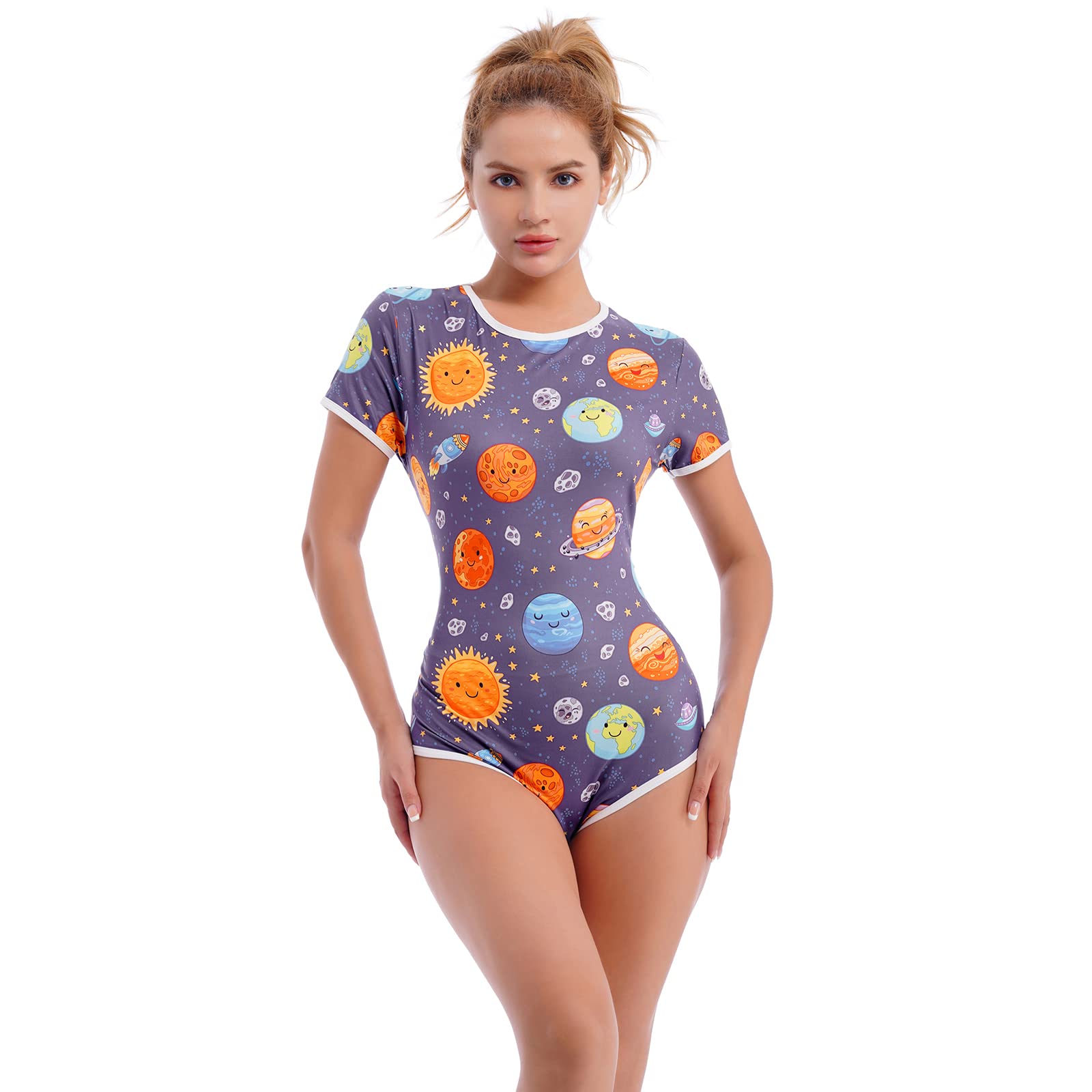 FYMNSI Women Sexy Short Sleeve One Piece Romper
