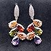 Classic Multi Gemstones Silver Sets, Amethyst Garnet Morganite Peridot (Earring)