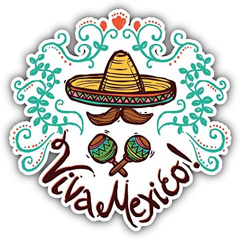 Mexico Sketch Illustration Bumper Sticker Vinyl Art Decal for Car Truck Van Window Bike Laptop