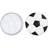 Mostop Soccer Cookie Cutter with Stampers, 3D Sports Cookie Cutter Set, Cake Decoration Tools Birthday Party Supplies Favors